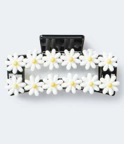 Aeropostale Women's Daisy Chain Rectangular Claw Hair Clip
