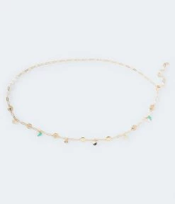 Aeropostale Women's Icon Charm Chain Belt***
