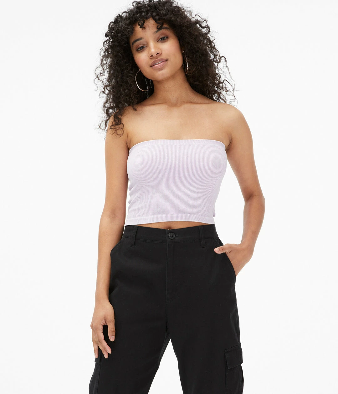 Aeropostale Women's Seriously Soft Acid Wash Seamless Cropped Tube Top - Image 5