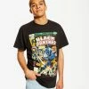 Aeropostale Men's Black Panther Comic Graphic Tee