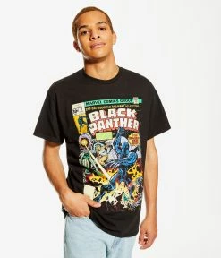 Aeropostale Men's Black Panther Comic Graphic Tee