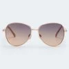 Aeropostale Women's Square Aviator Sunglasses