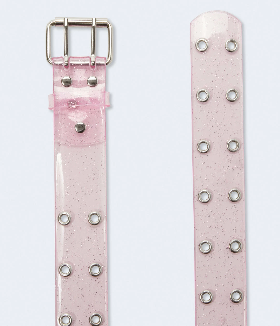 Aeropostale Women's Vinyl Glitter Grommet Belt - Image 2