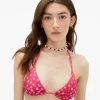 Aeropostale Women's Floral Triangle Bikini Top