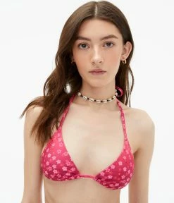 Aeropostale Women's Floral Triangle Bikini Top