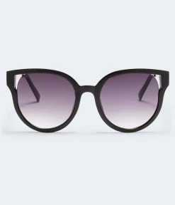 Aeropostale Women's Large Cateye Cutout Sunglasses