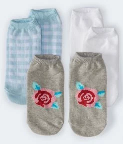 Aeropostale Women's Rose Ankle Sock 3-Pack***