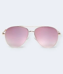 Aeropostale Womens Women's Colored Lens Aviator Sunglasses
