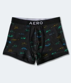Aeropostale Men's Dino Skeletons Knit Trunks