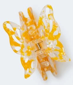 Aeropostale Women's Marbled Butterfly Claw Hair Clip