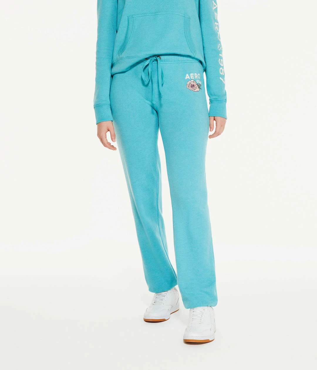 Aeropostale Women's Floral Cinched Sweatpants