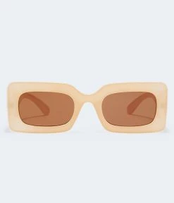 Aeropostale Women's Chunky Rectangle Sunglasses***