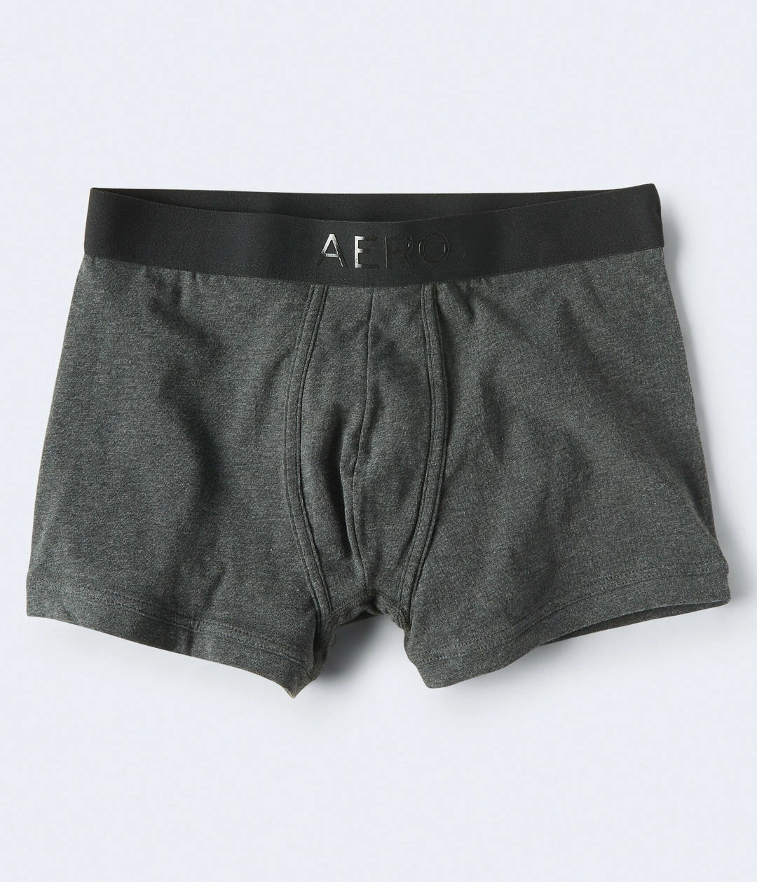 Aeropostale Men's Solid Logo Knit Trunks