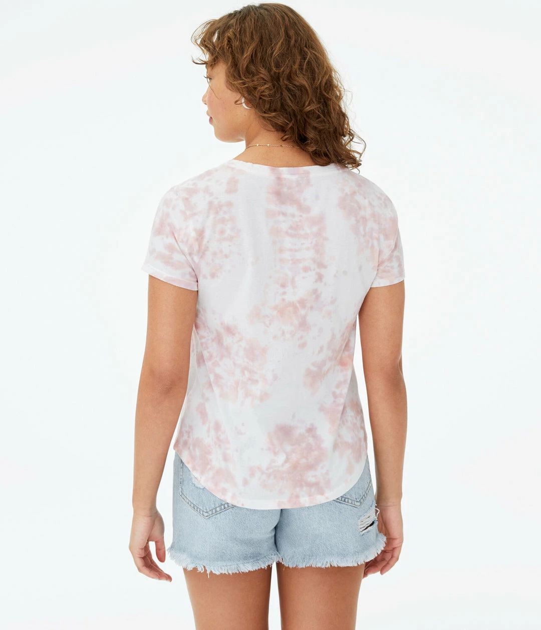 Aeropostale Women's Seriously Soft Tie-Dye V-Neck Tee - Image 4