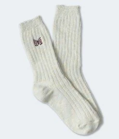Aeropostale Women's Butterfly Crew Socks