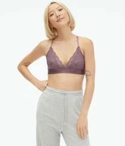 Aeropostale Women's Floral Lace Triangle Bralette