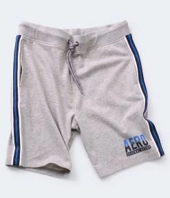 Aeropostale Men's Side-Stripe Fleece Shorts