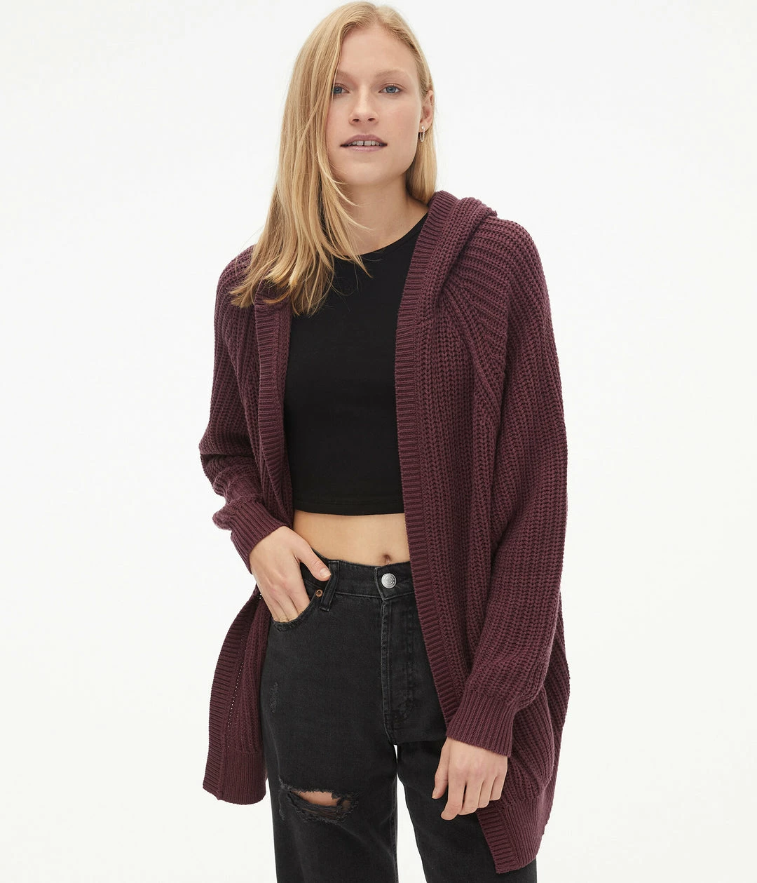 Aeropostale Women's Oversized Hooded Cardigan - Image 6