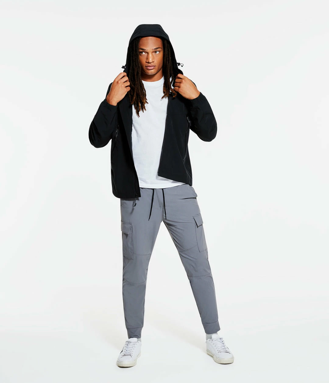 Aeropostale Men's Solid Hooded Windbreaker Jacket - Image 2