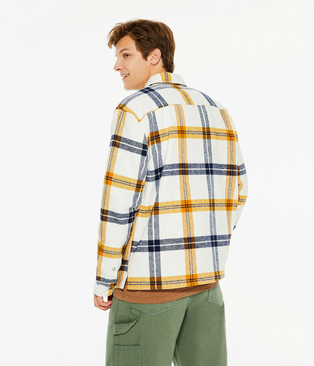 Aeropostale Men's Plaid Flannel Shacket - Image 4
