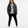 Aeropostale Men's Camo Hooded Bomber Jacket