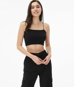 Aeropostale Women's Seriously Soft Seamless Cropped Cami