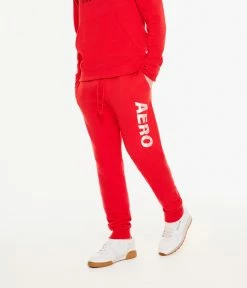 Aeropostale Men's Vertical Logo Jogger Sweatpants for women