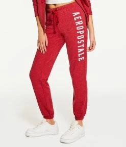 Aeropostale Women's Block Letter Cinched Sweatpants