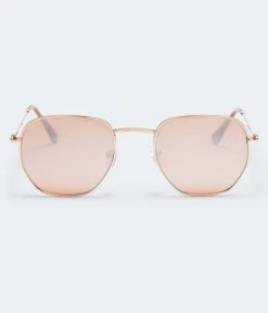 Aeropostale Women's Geometric Metal Sunglasses