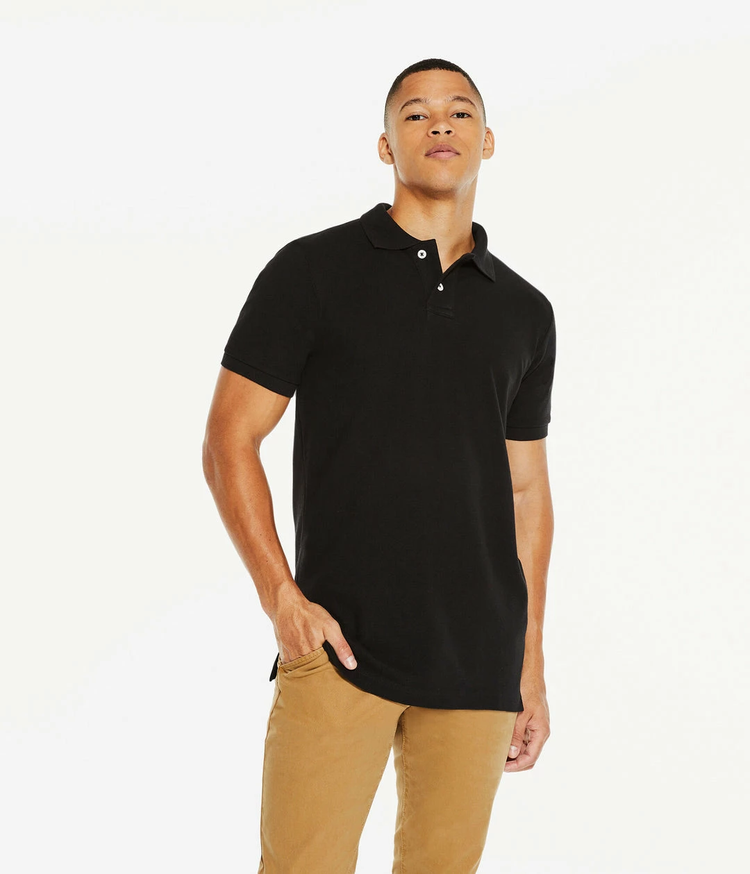Aeropostale Mens Solid Uniform Pique Polo - Image 5