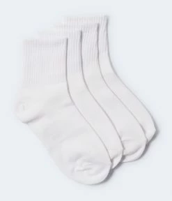 Aeropostale Women's Solid Crew Sock 2-Pack