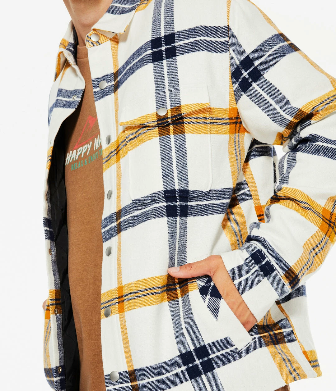 Aeropostale Men's Plaid Flannel Shacket - Image 3