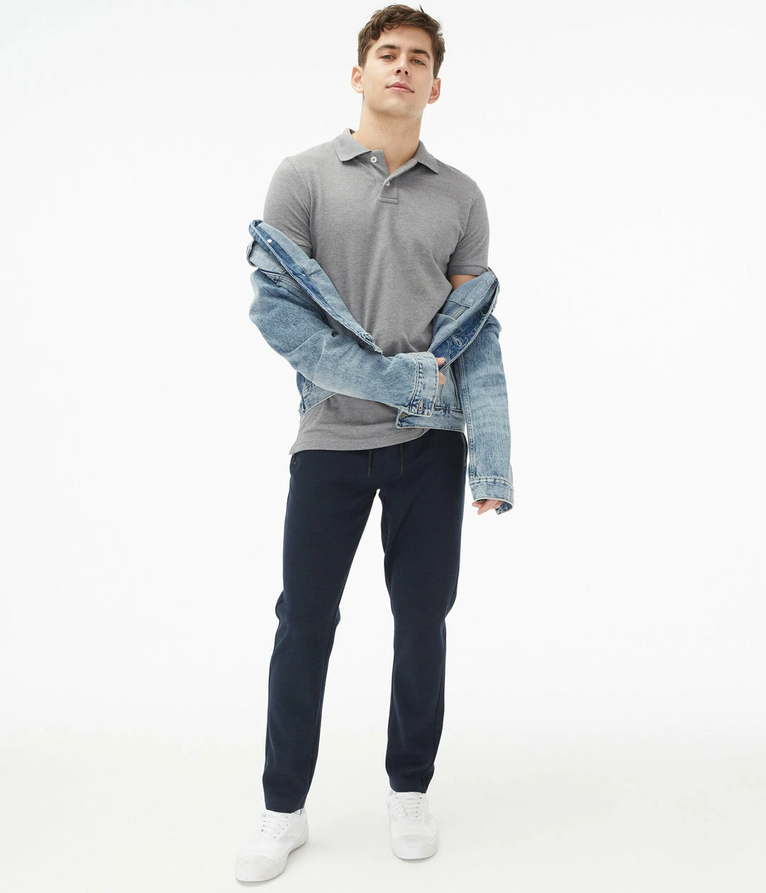 Aeropostale Men's Solid Uniform Pique Polo - Image 2