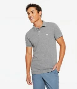 Aeropostale Men's A87 Solid Logo Piquac Polo