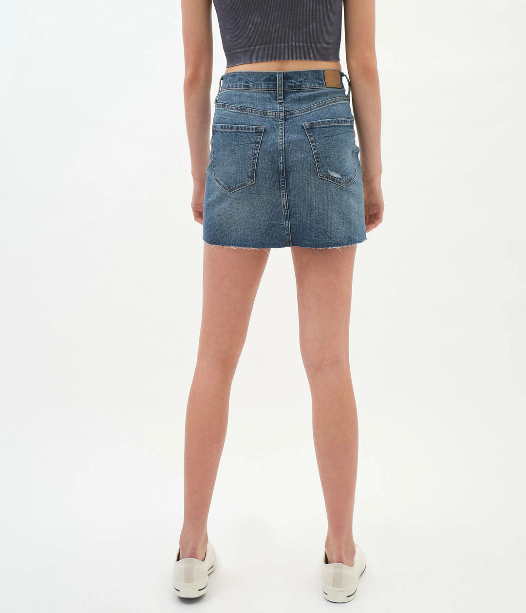 Aeropostale Women's Real Denim High-Rise Mini Skirt - Image 4