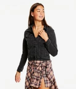 Aeropostale Women's Seriously Stretchy Denim Jacket