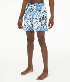 Aeropostale Men's Tie-Dye Swim Trunks 5.5"