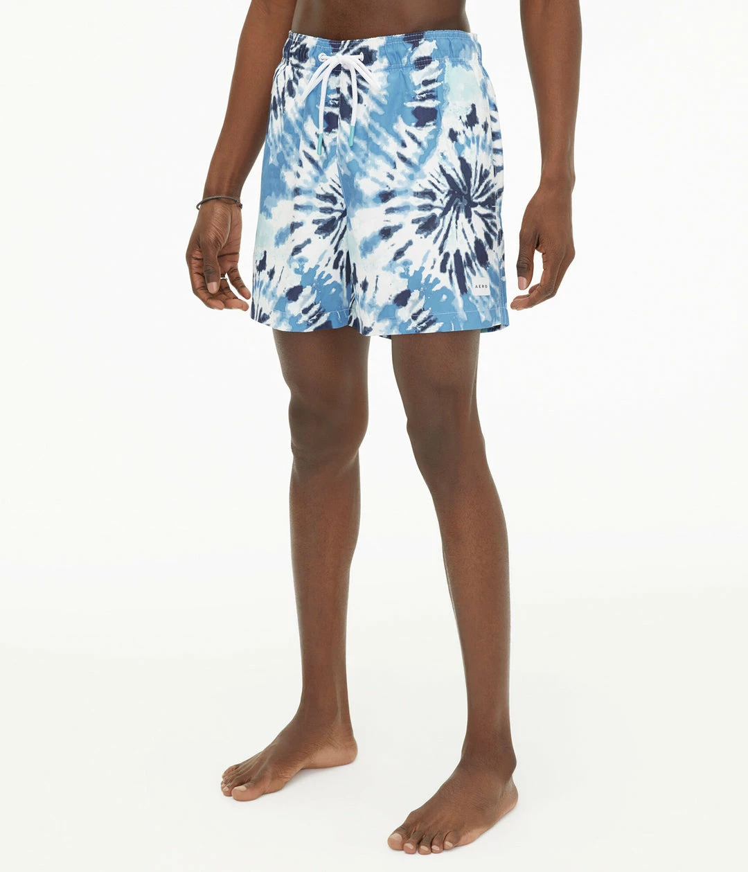 Aeropostale Men's Tie-Dye Swim Trunks 5.5"