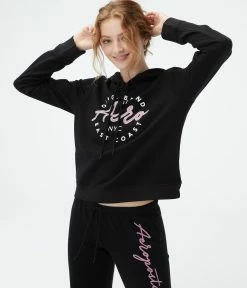 Aeropostale Women's Script Logo Pullover Hoodie***