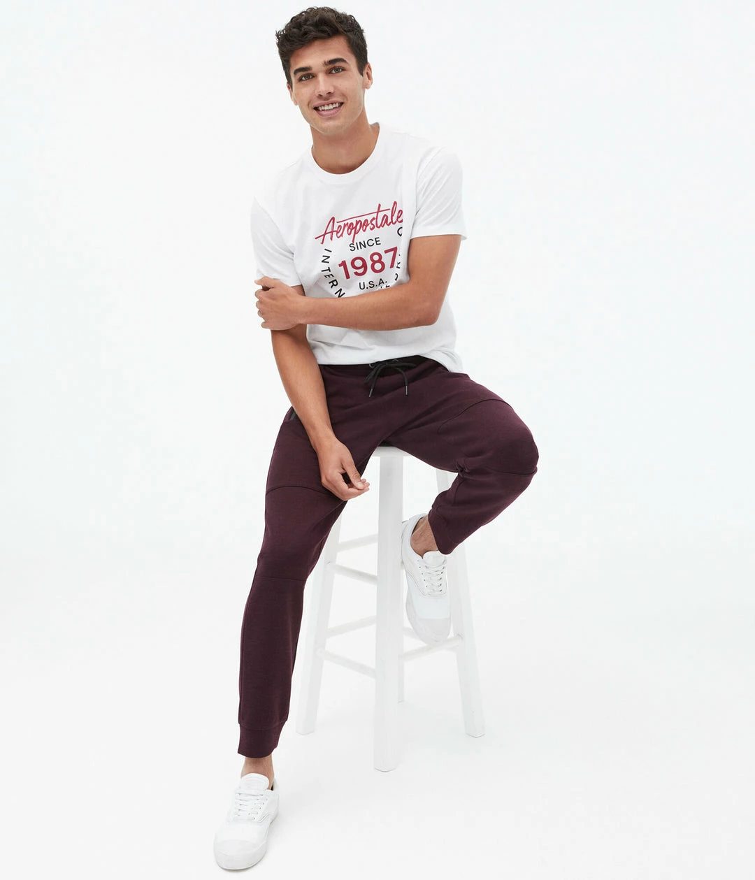 Aeropostale Mens Air Softspun Tech Fleece Jogger Sweatpants - Image 8