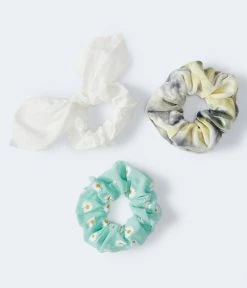 Aeropostale Women's Daisy Scrunchie 3-Pack