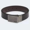 Aeropostale Men's Reversible Leather Plaque Belt