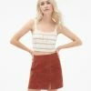 Aeropostale Women's Striped Sweater-Knit Cropped Cami***