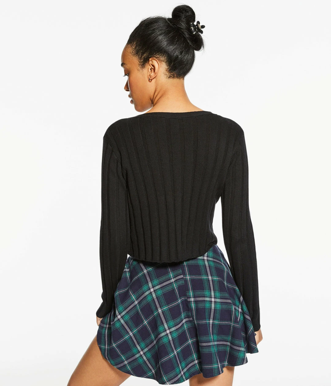 Aeropostale Women's Ribbed V-Neck Cardigan - Image 4