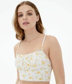Aeropostale Women's Floral Cropped Cami