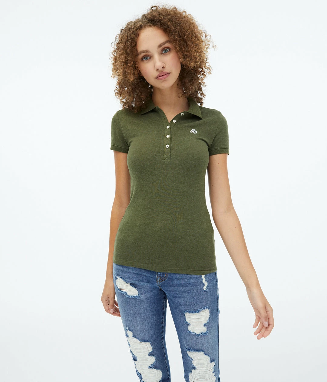 Aeropostale Womens Solid A87 Pique Polo - Image 12