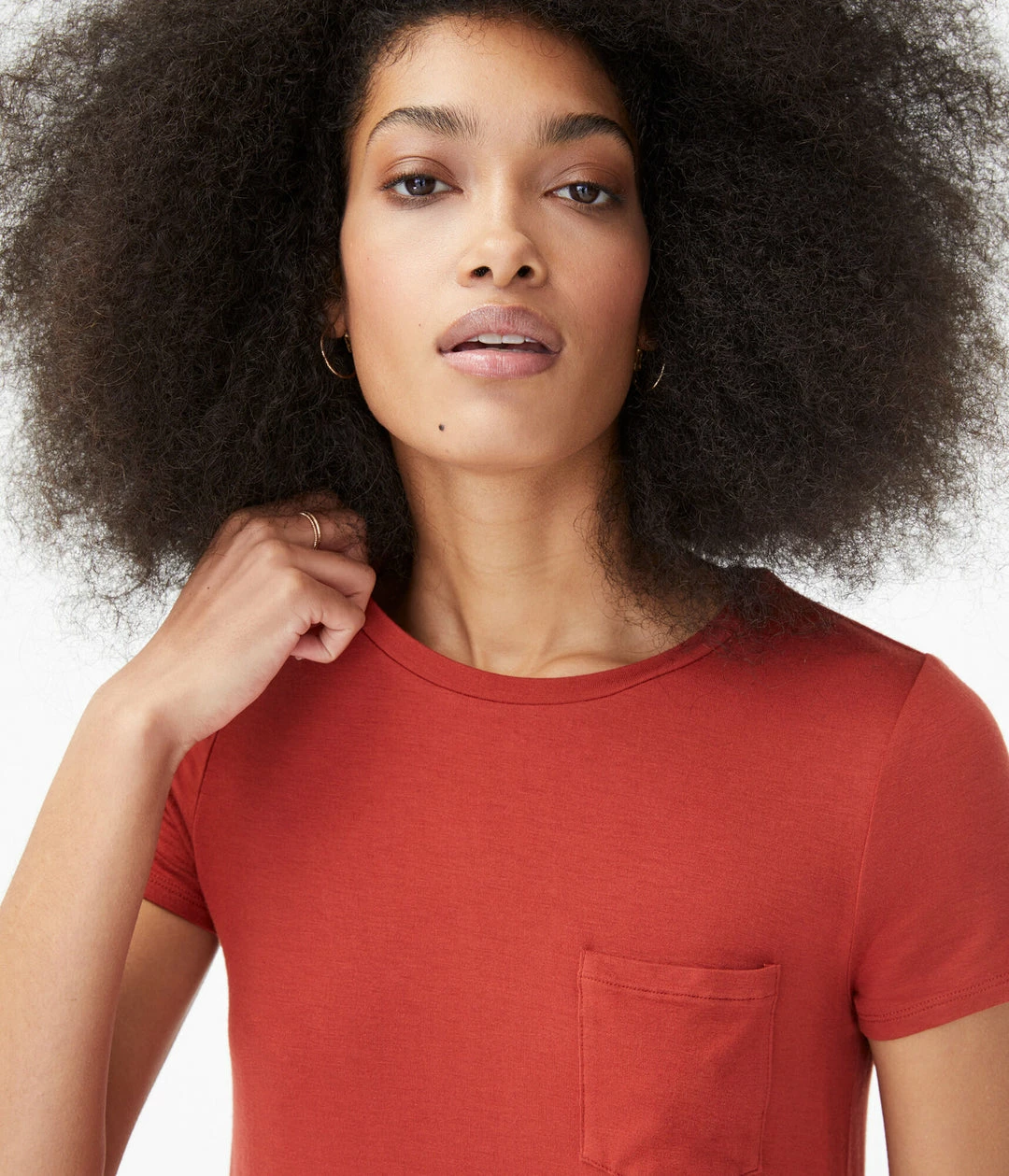 Aeropostale Women's Seriously Soft Crew Pocket Tee - Image 3