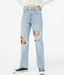 Aeropostale Women's '90S Super High-Rise Baggy Jean