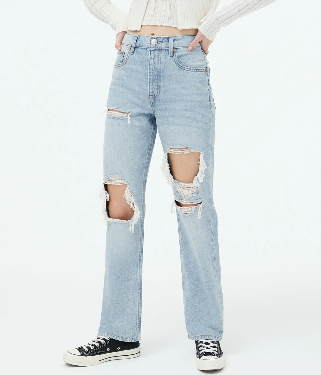 Aeropostale Women's '90S Super High-Rise Baggy Jean
