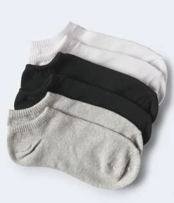 Aeropostale Women's 3-Pack Solid Ankle Socks Multi-Color